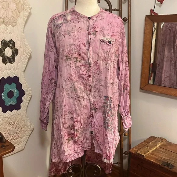 Magnolia Pearl Laurel Shirt Cabbage Rose - Picture 1 of 15